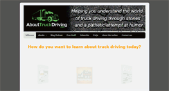 Desktop Screenshot of abouttruckdriving.com
