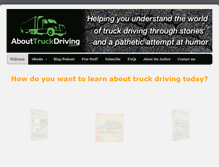 Tablet Screenshot of abouttruckdriving.com